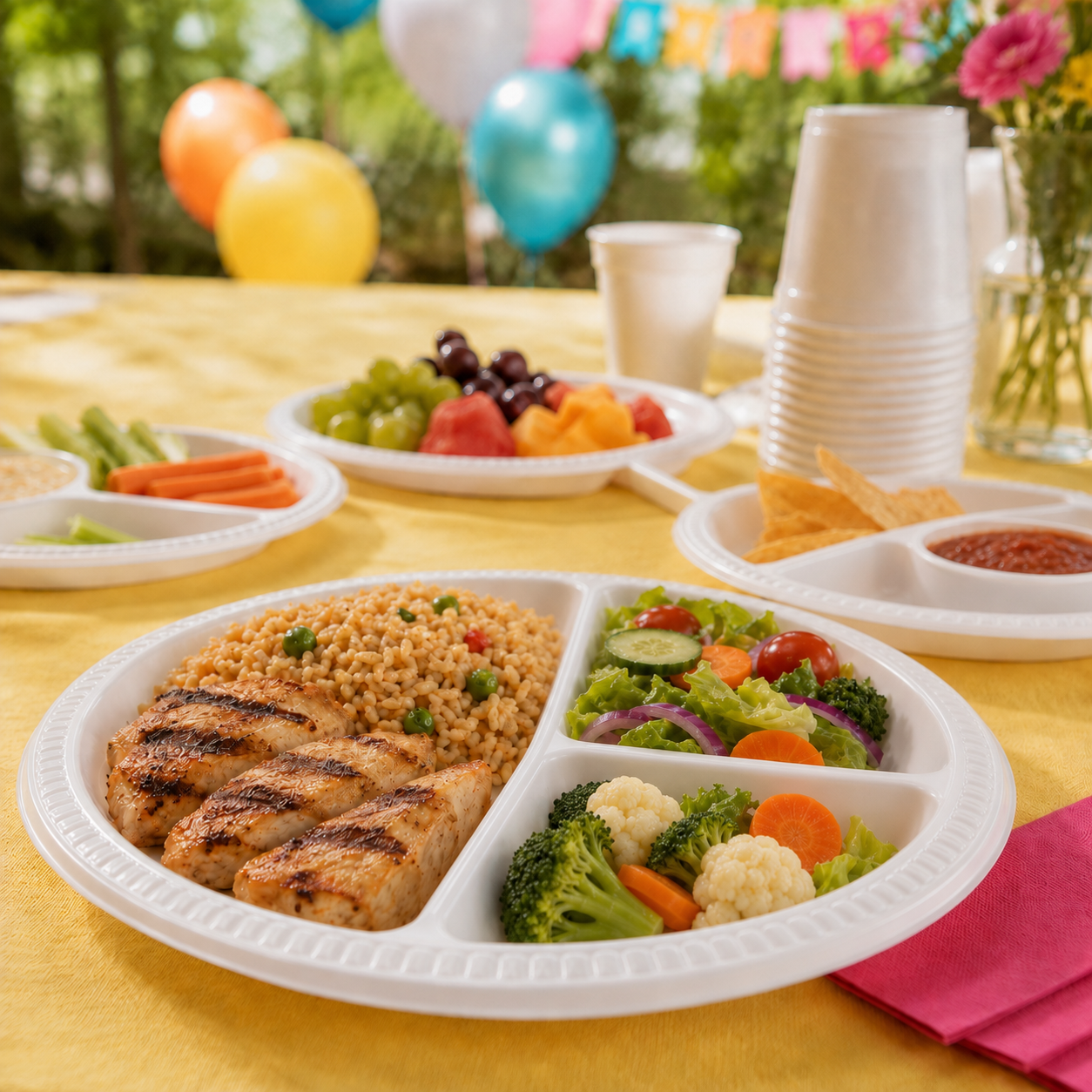 Disposable Plates With Compartments