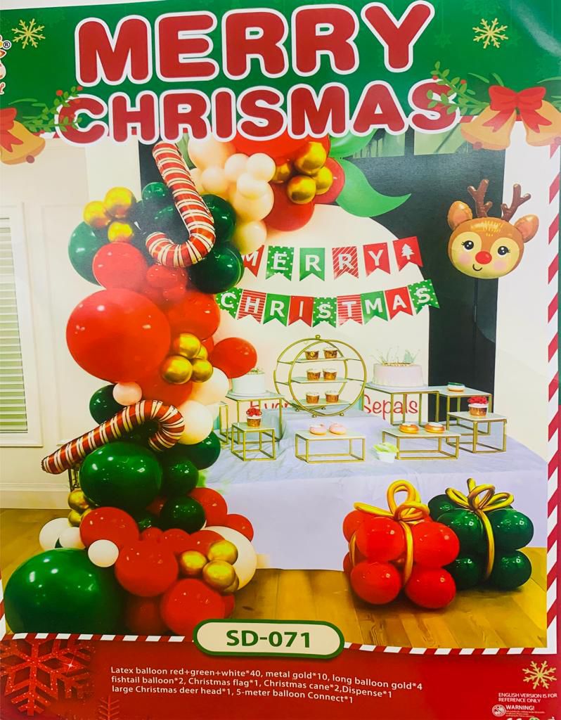 Set of Christmas Balloons