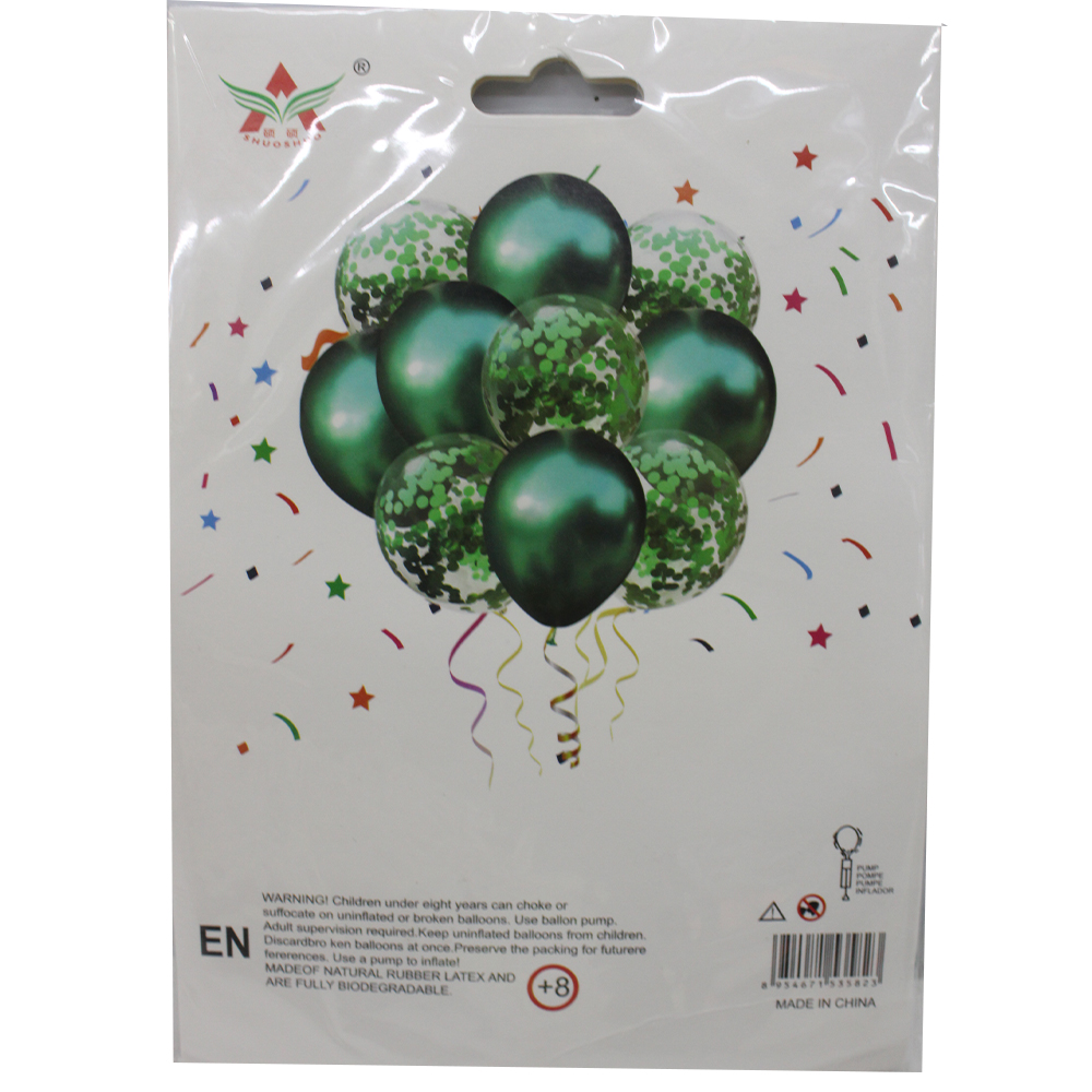 Latex Balloons for Party with ribbon