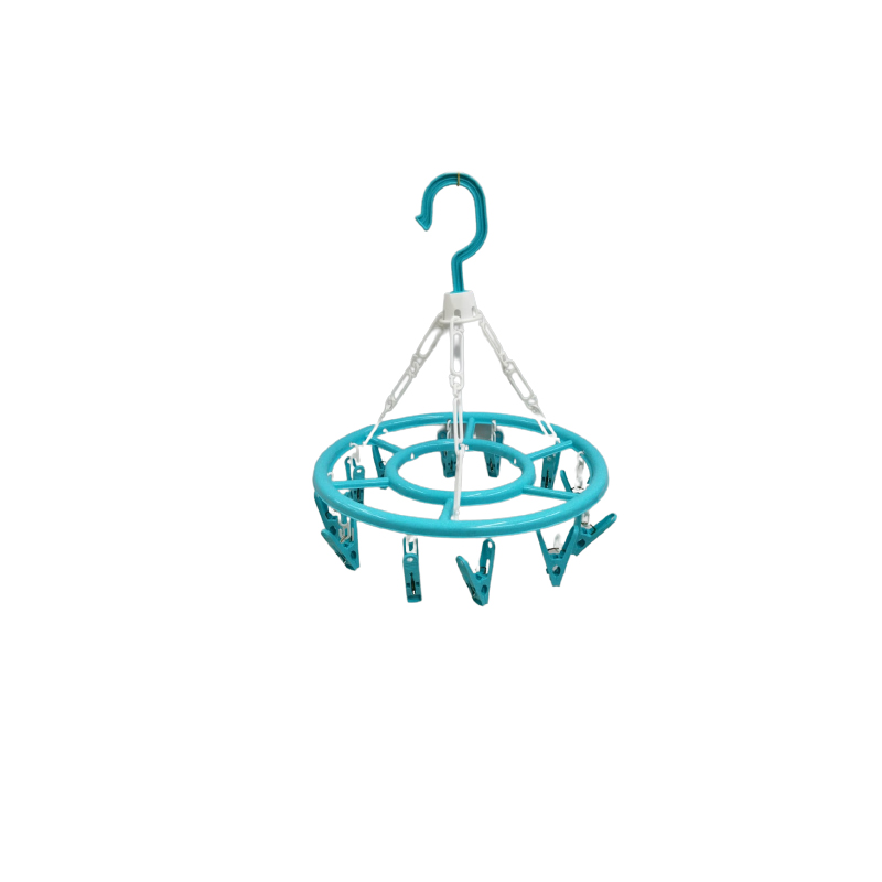 8 Clips Clothes Hangers Rack