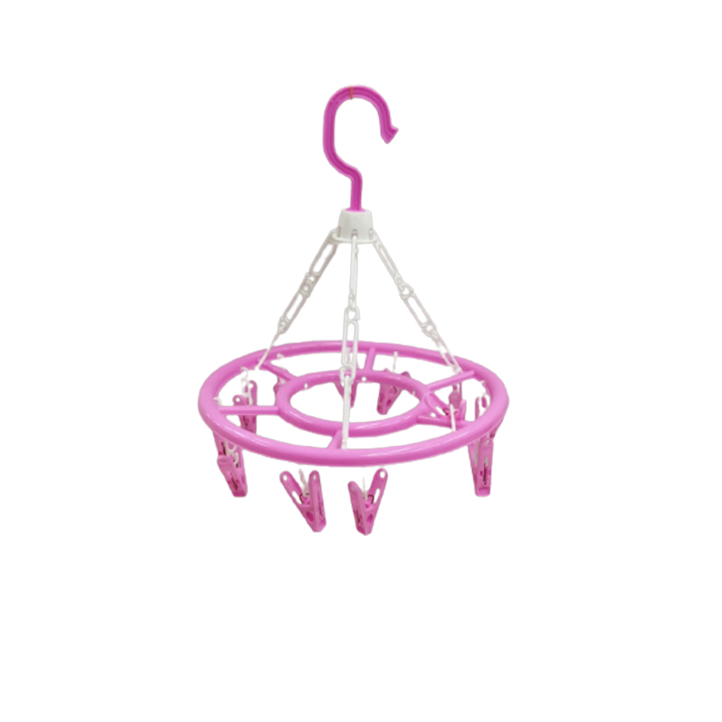 8 Clips Clothes Hangers Rack