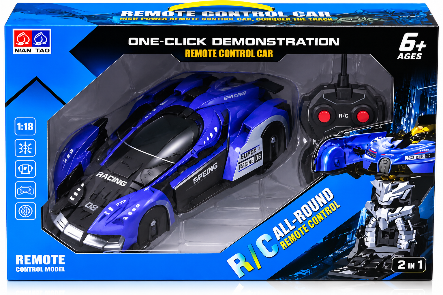 One-Click Demonstration Remote Control Car