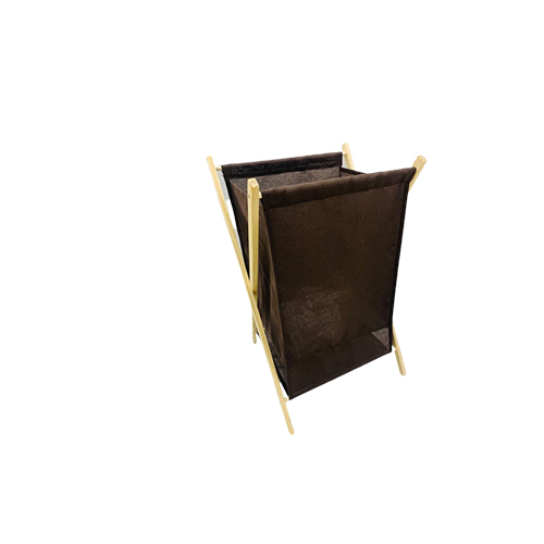 Laundry Basket Bags With Foldable Wooden Stand