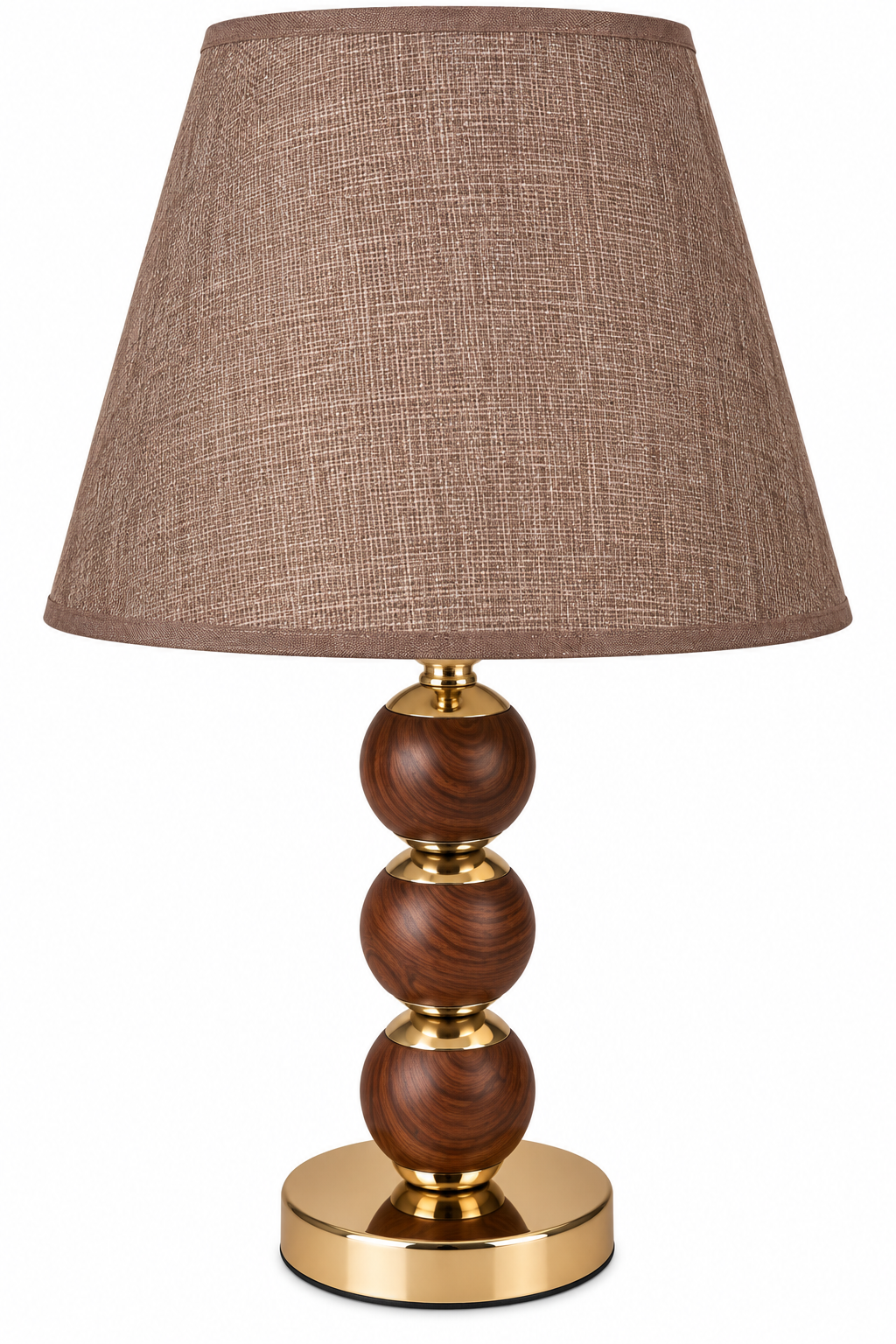 Stacked Wooden Ball Lampshade