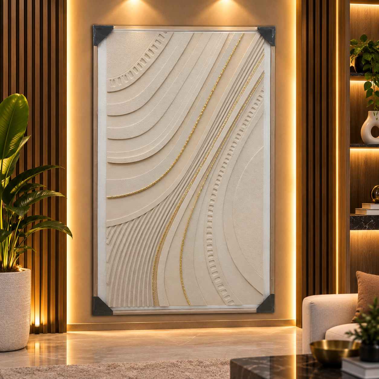Gypsum On Canvas (80cm by 120cm)