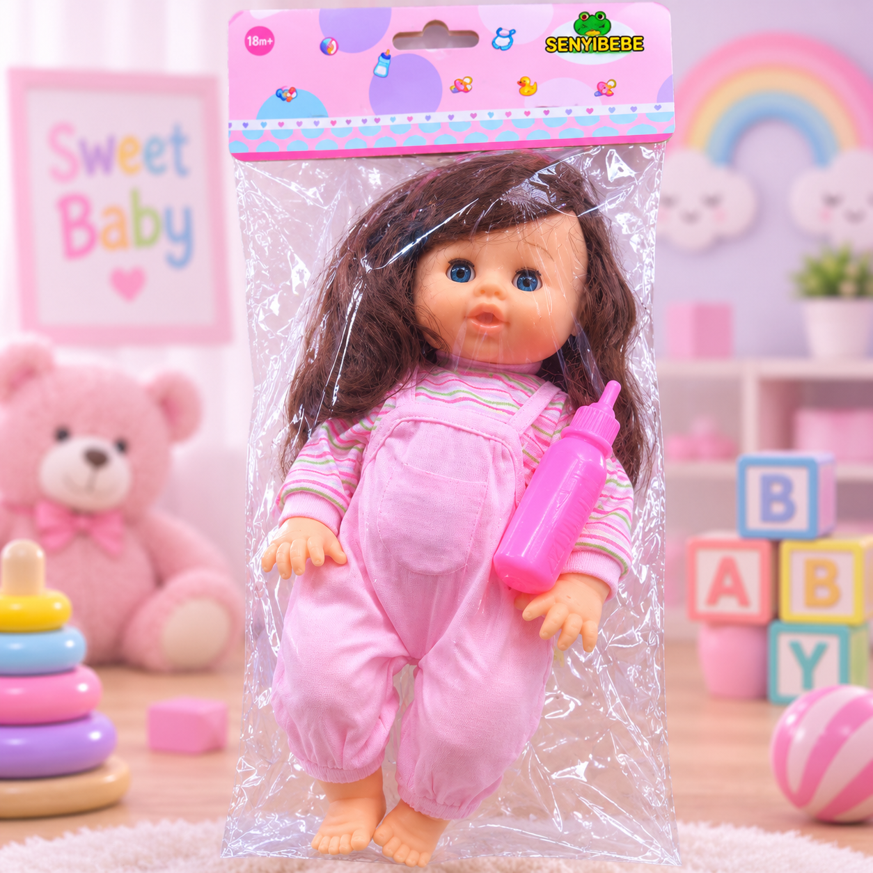 Sweet Baby Doll with Feeding Bottle