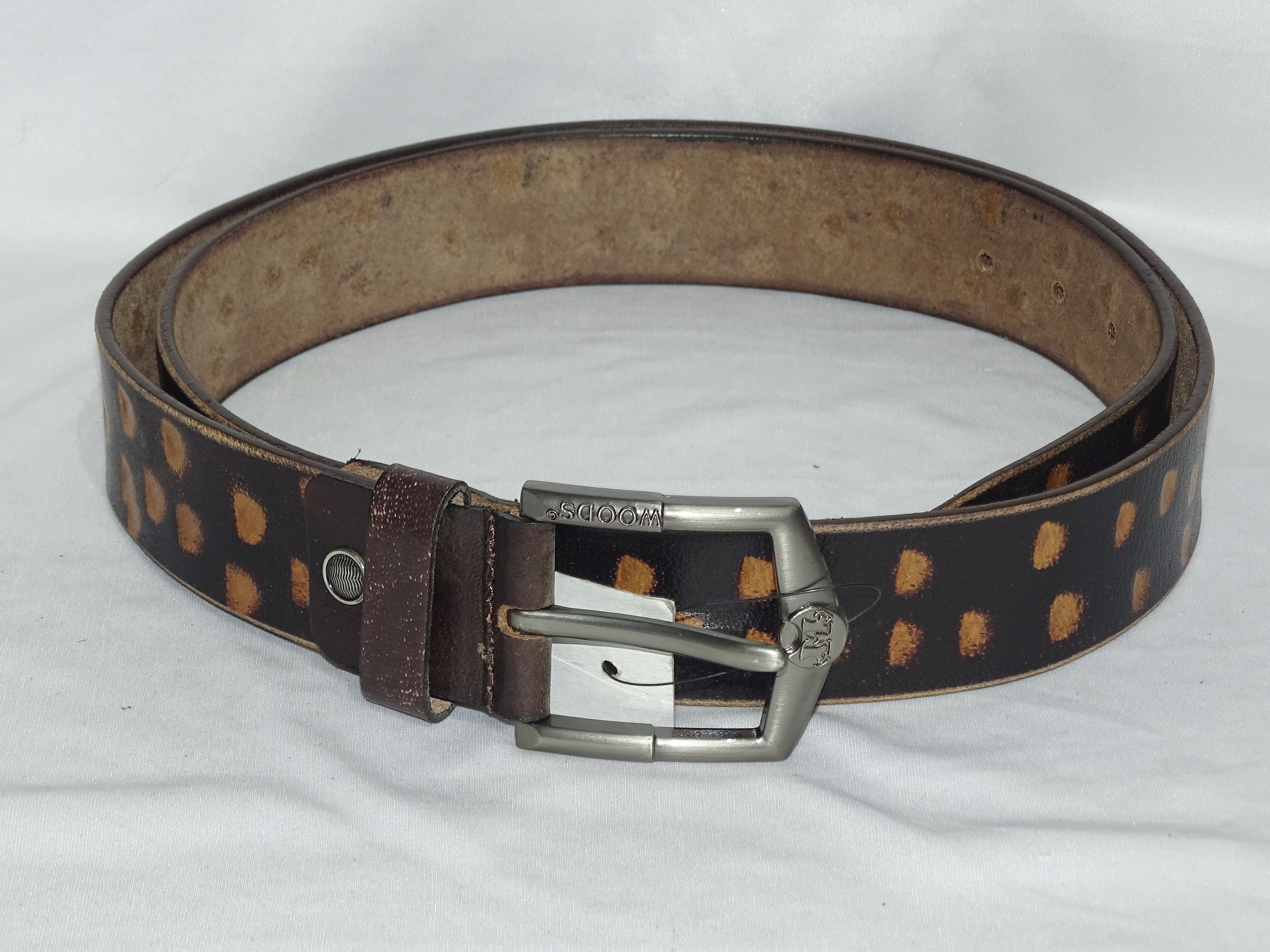 Men's leather belt