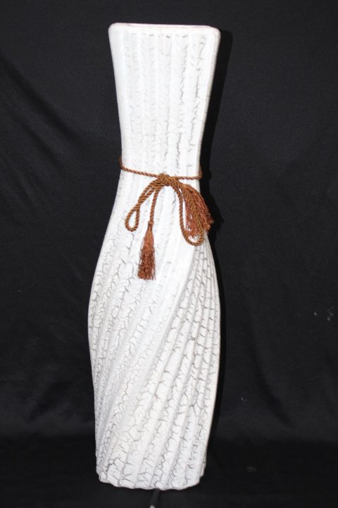 Long White Ceramic Vases