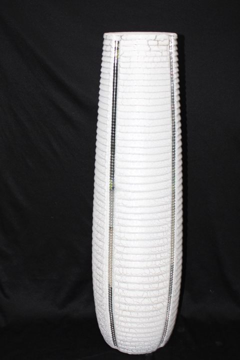 Long White Ceramic Vases