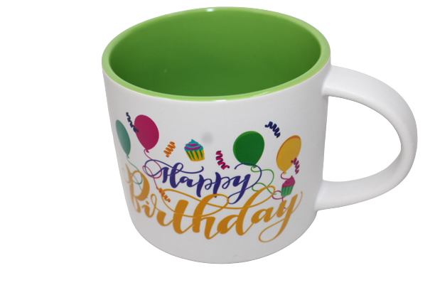 Ceramic Birthday Message Mugs