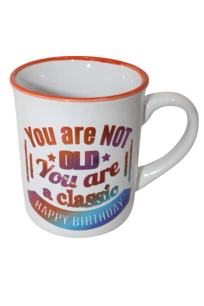 Ceramic Birthday Message Mugs