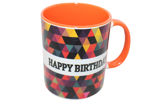Ceramic Birthday Message Mugs