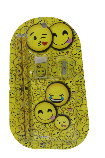 Kids stationery sets With Emoji Shapes