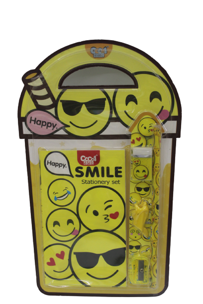 Kids stationery sets With Emoji Shapes