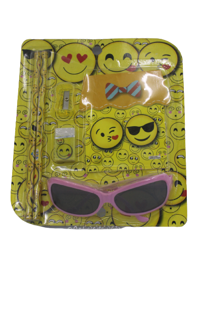 Kids stationery sets With Emoji Shapes