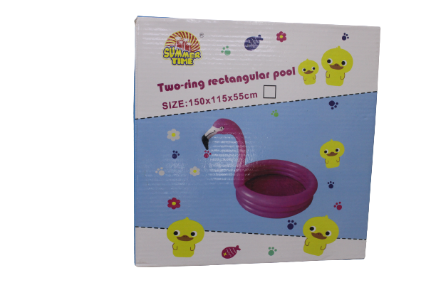Two Ring Kids Pool ( 120cm by 90cm by 40cm)