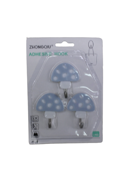 3 Adhesive Wall Hooks