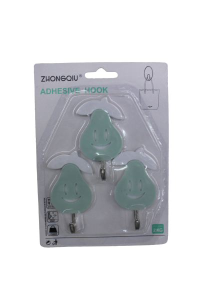 3 Adhesive Wall Hooks