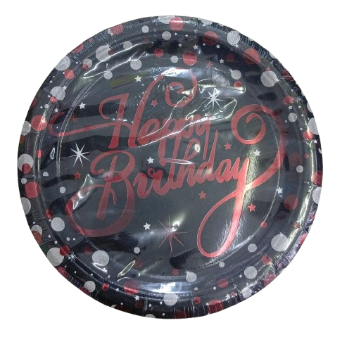 Happy Birtthday Disposable Plates ( 10pcs)