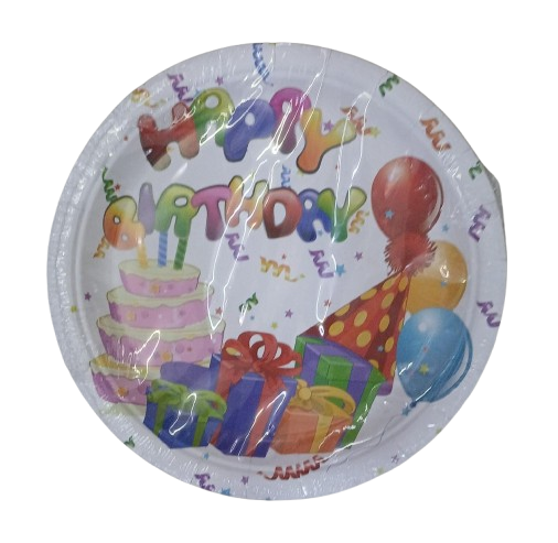 Happy Birtthday Disposable Plates ( 10pcs)
