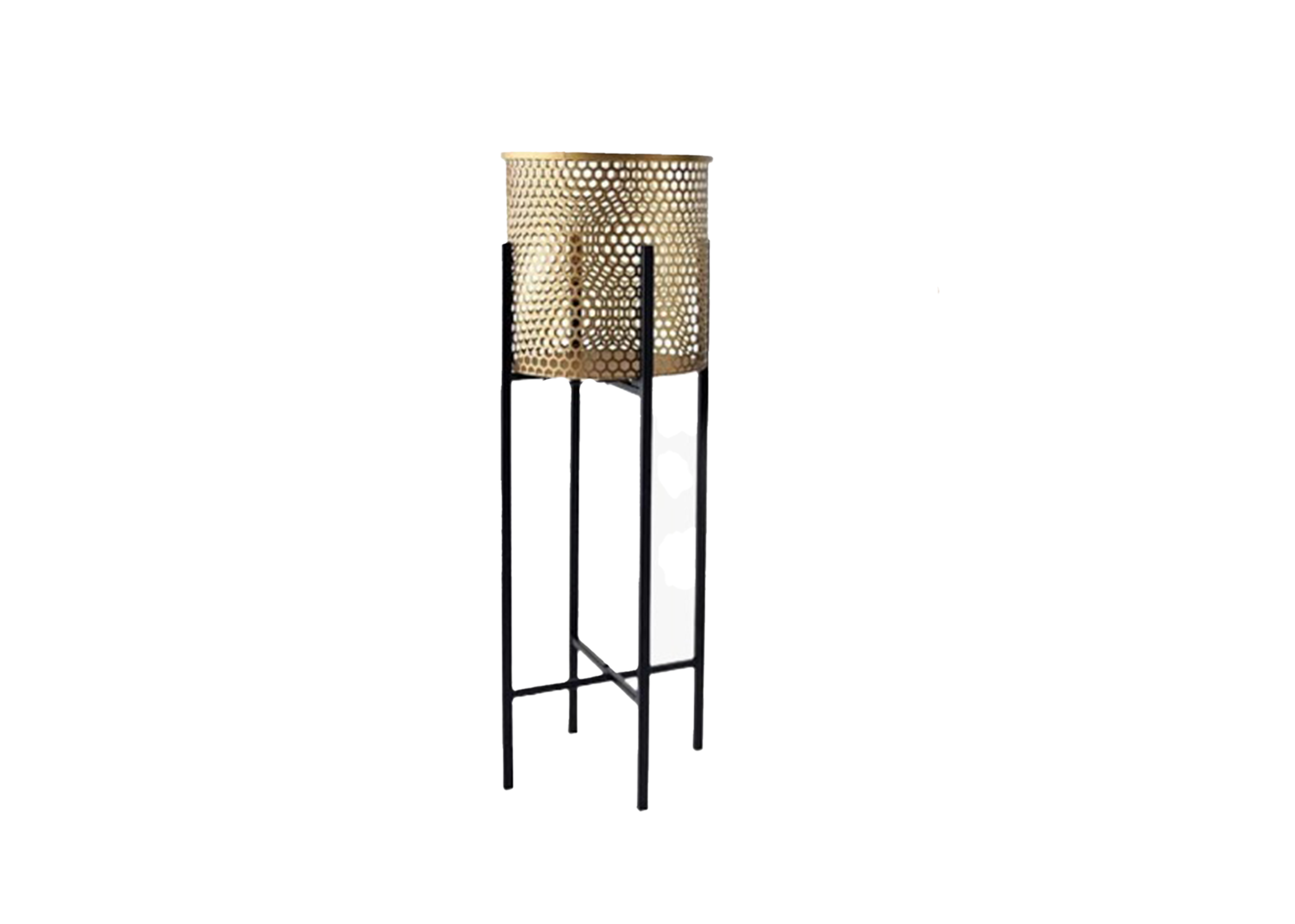 Luxe gold and black nested metal pot
